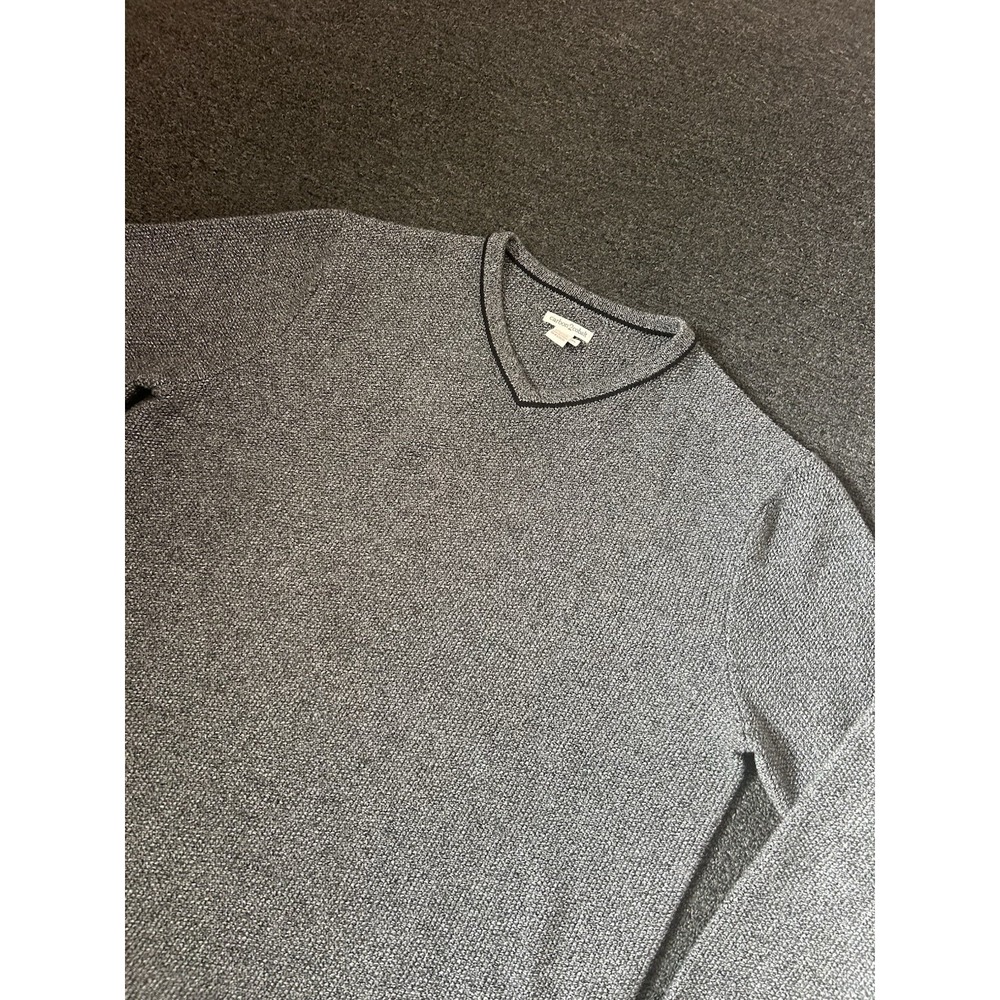 Carbon 2 Cobalt Heavy Knit V-Neck Sweater Gray Mens Size XL Cotton Work Outdoors